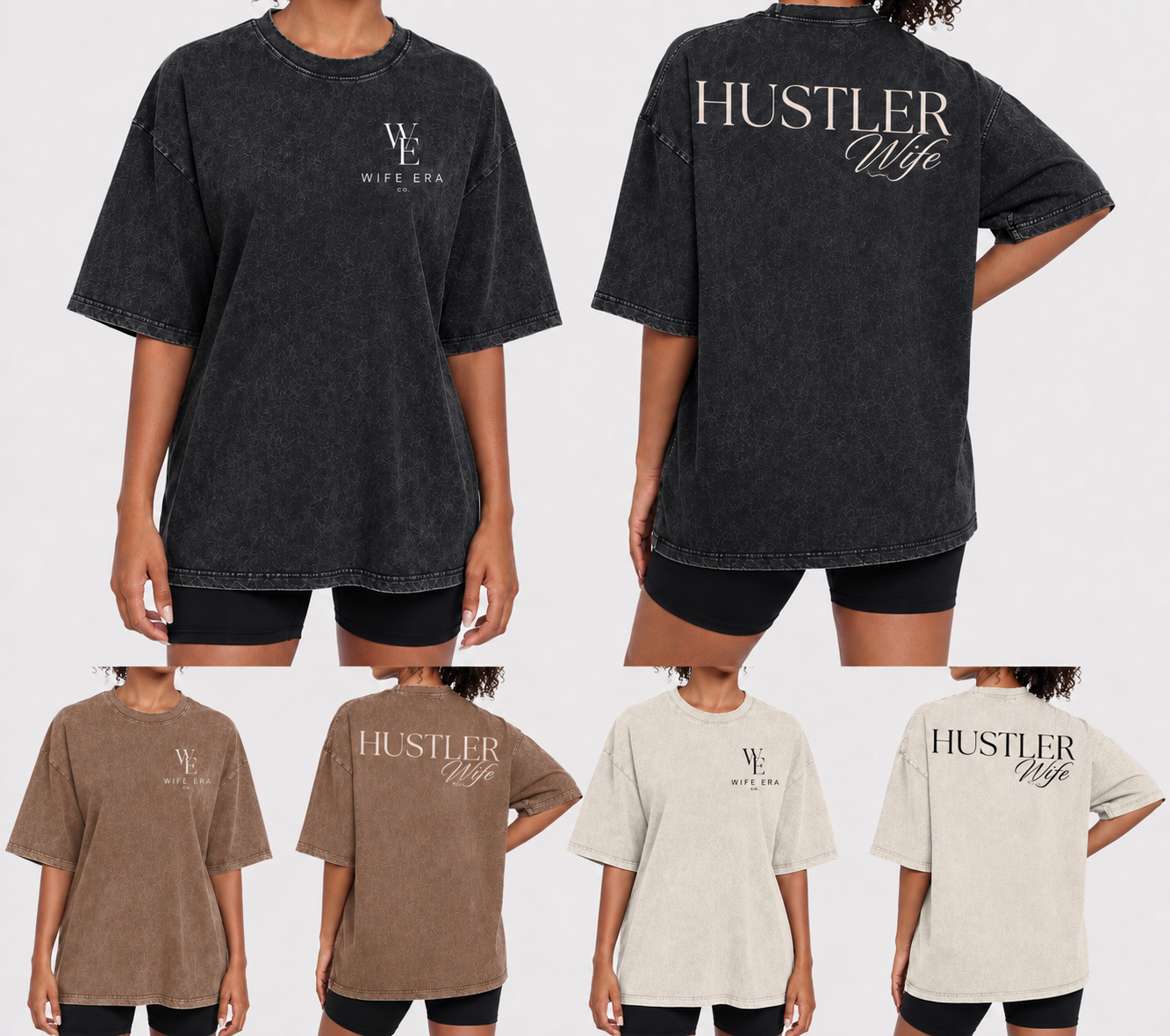 OVERSIZED TEE - HUSTLER WIFE